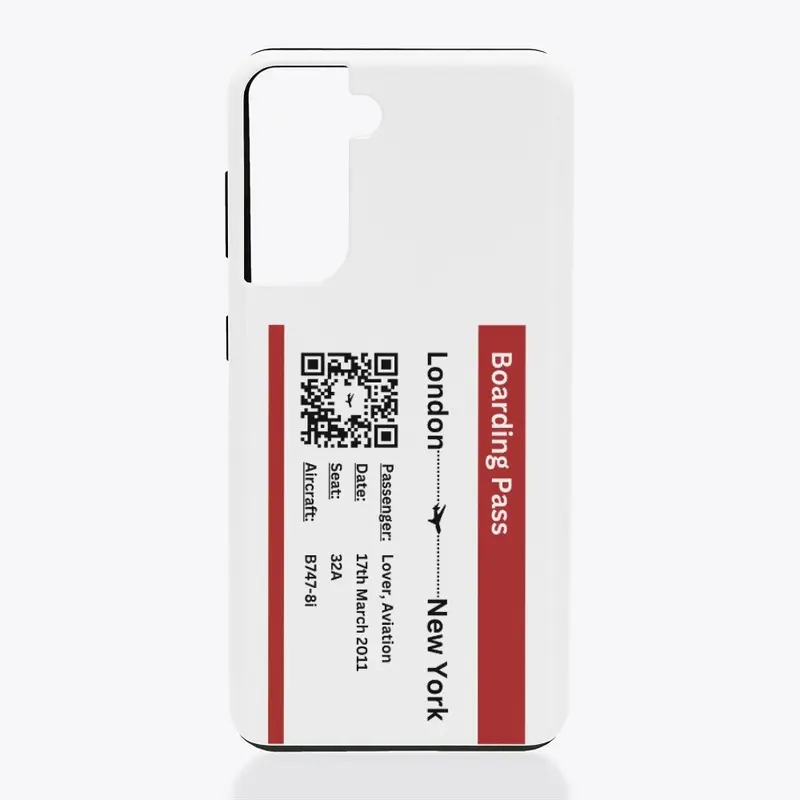 Boarding Pass Phone Case | Samsung